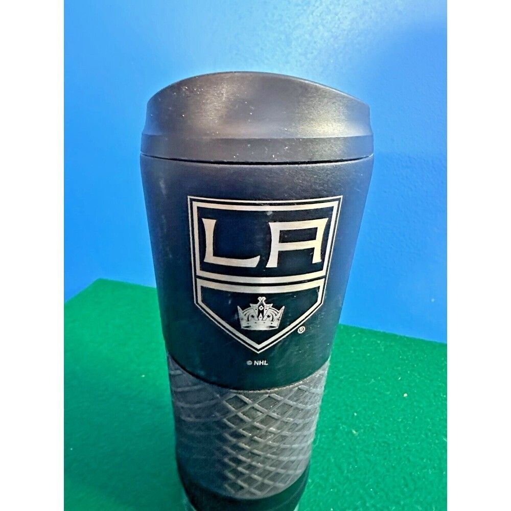 LA Kings 24oz Black Steel Tumbler Cup Vacuum Insulated NHL Hockey